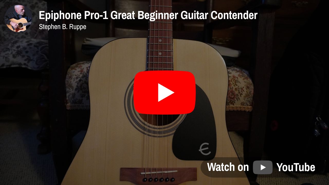 Epiphone Pro-1 Great Beginner Guitar Contender For Sure