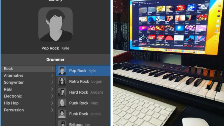 Logic Pro Drummer Digital Audio Workstation and Native Instruments Komplete Software